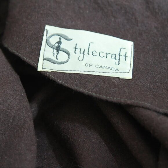 50's cashmere brown dress - made in Canada - Picture 3 of 3